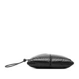 Leather Intrecciato Padded Square Pouch Black - Lab Luxury Resale