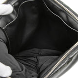 Leather Intrecciato Padded Square Pouch Black - Lab Luxury Resale