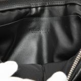 Leather Intrecciato Padded Square Pouch Black - Lab Luxury Resale