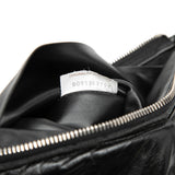 Leather Intrecciato Padded Square Pouch Black - Lab Luxury Resale