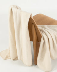 Normy Merino Wool Blanket in Moon - 50" x 70" NIB