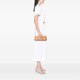 Miu Miu Pleated Satin Flap Clutch