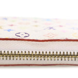 Monogram Multicolore Zippy Long Wallet White - Lab Luxury Resale
