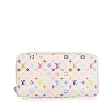 Monogram Multicolore Zippy Long Wallet White - Lab Luxury Resale