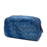 Nylon Intrecciolusion Pouch Blue - Lab Luxury Resale