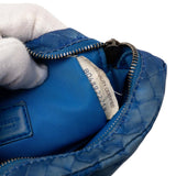 Nylon Intrecciolusion Pouch Blue - Lab Luxury Resale