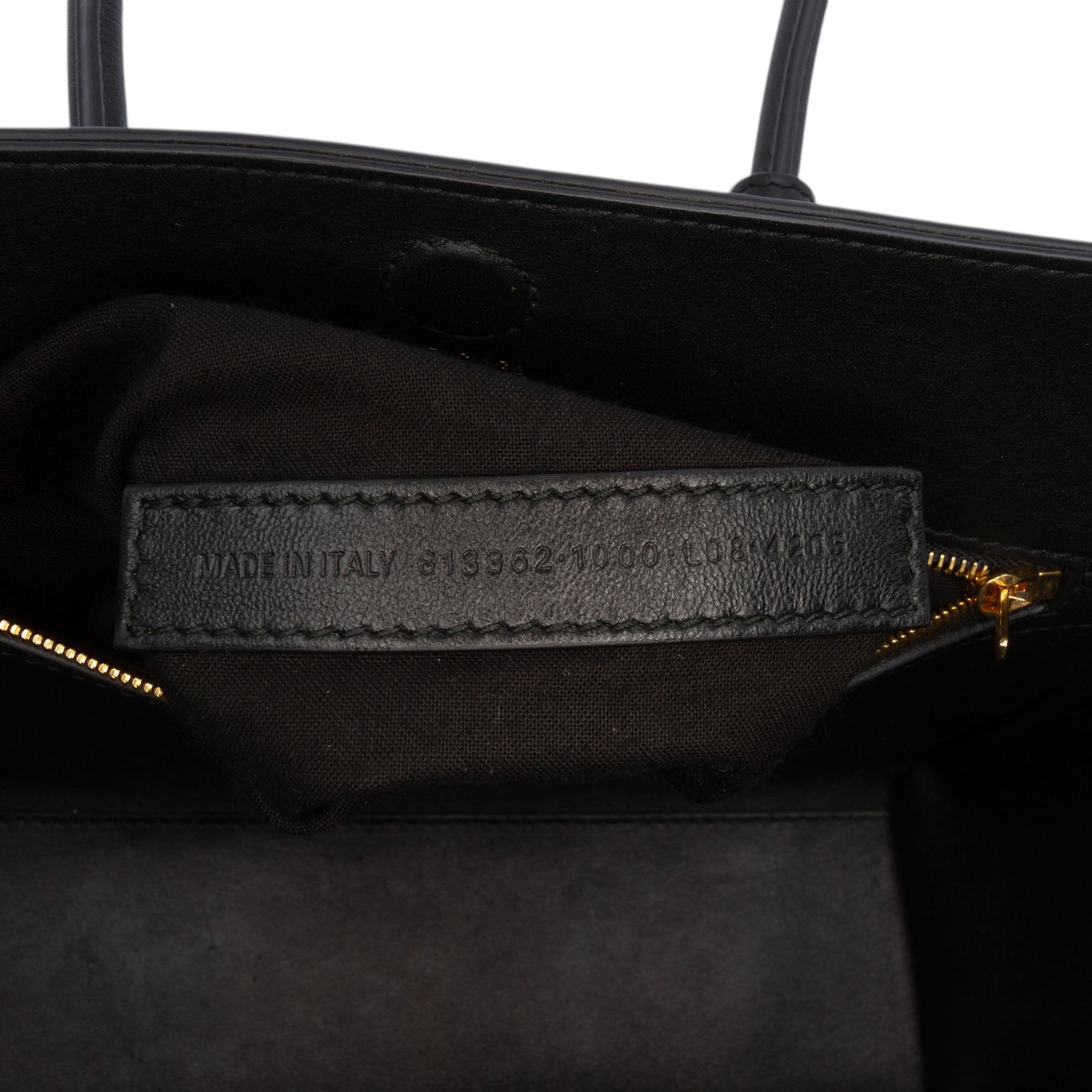 Mini Smooth Calfskin Hampton Carry All Satchel Black - Lab Luxury Resale