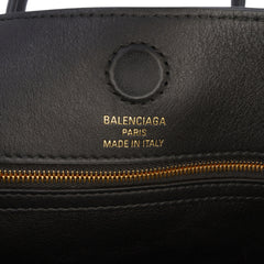 Mini Smooth Calfskin Hampton Carry All Satchel Black - Lab Luxury Resale