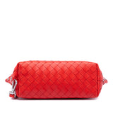 Nappa Intrecciato Wristlet Pouch Red - Lab Luxury Resale