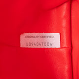 Nappa Intrecciato Wristlet Pouch Red - Lab Luxury Resale