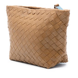 Nappa Intrecciato Pouch Brown - Lab Luxury Resale