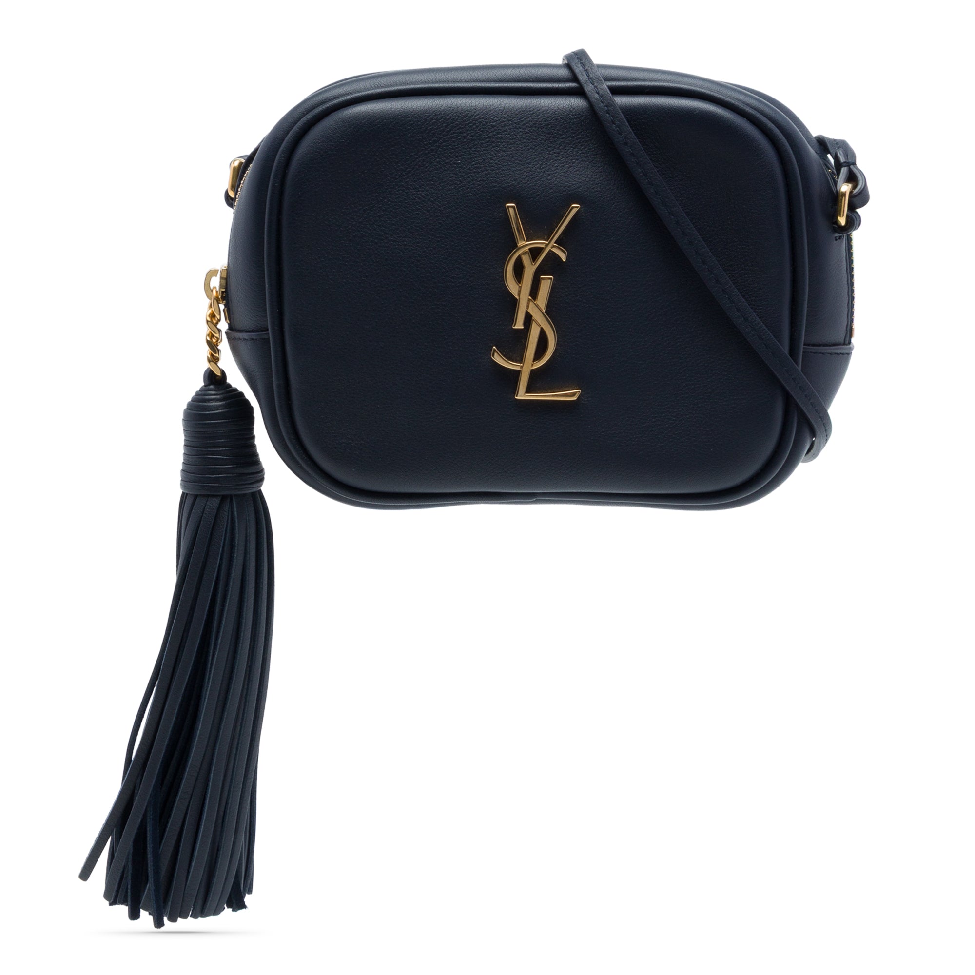 Calfskin Monogram Blogger Bag Blue - Lab Luxury Resale