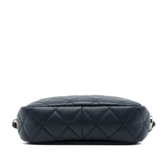 Mini Quilted Caviar Coco Tassel Camera Case Black - Lab Luxury Resale