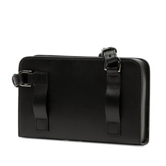 Leather Dial Ultra Pouch Messenger Bag Black - Lab Luxury Resale