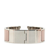 Wide Enamel Clic Clac H Bracelet PM Pink - Lab Luxury Resale