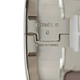 Wide Enamel Clic Clac H Bracelet PM Pink - Lab Luxury Resale