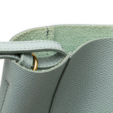 Small Bicolor Leather Vertical Cabas Blue - Lab Luxury Resale