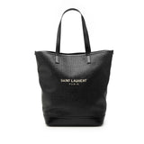 Raffia Teddy Shopping Tote Black - Lab Luxury Resale