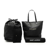 Raffia Teddy Shopping Tote Black - Lab Luxury Resale