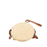 Nano Zucca Straw and Canvas Step Out Bag Brown - Lab Luxury Resale