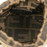 Nano Zucca Straw and Canvas Step Out Bag Brown - Lab Luxury Resale