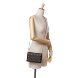 Studded Calfskin Cannage Lady Dior Wallet on Chain Black - Lab Luxury Resale