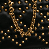 Studded Calfskin Cannage Lady Dior Wallet on Chain Black - Lab Luxury Resale