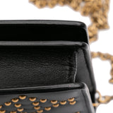 Studded Calfskin Cannage Lady Dior Wallet on Chain Black - Lab Luxury Resale