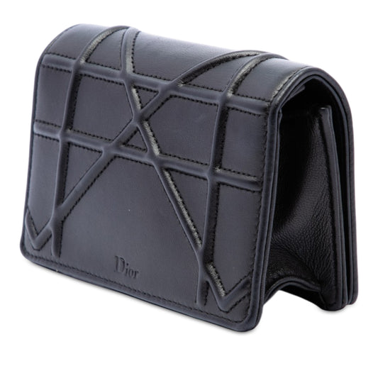 Baby Lambskin Diorama Flap Black - Lab Luxury Resale
