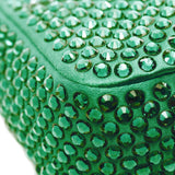 Mini Satin Crystal Re Edition 2000 Shoulder Bag Green - Lab Luxury Resale
