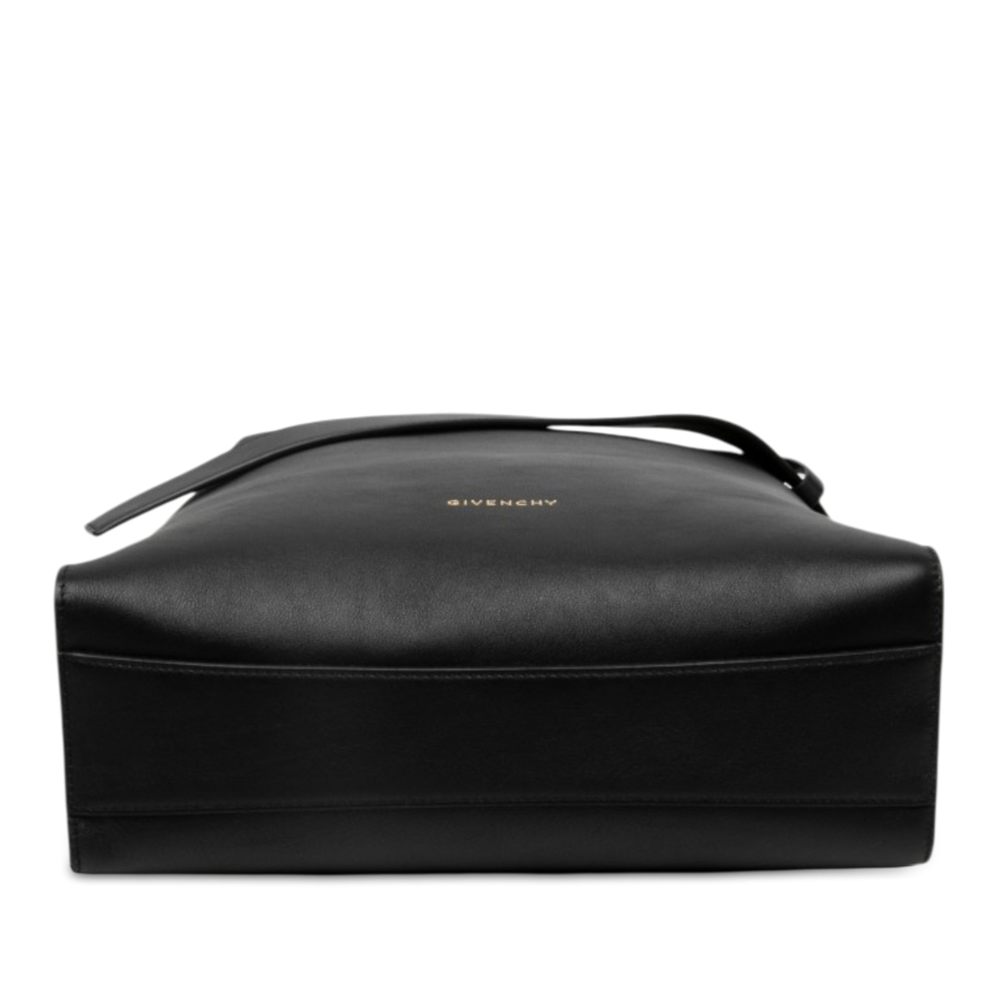 Medium Leather Belted Shoulder Bag Black - Lab Luxury Resale
