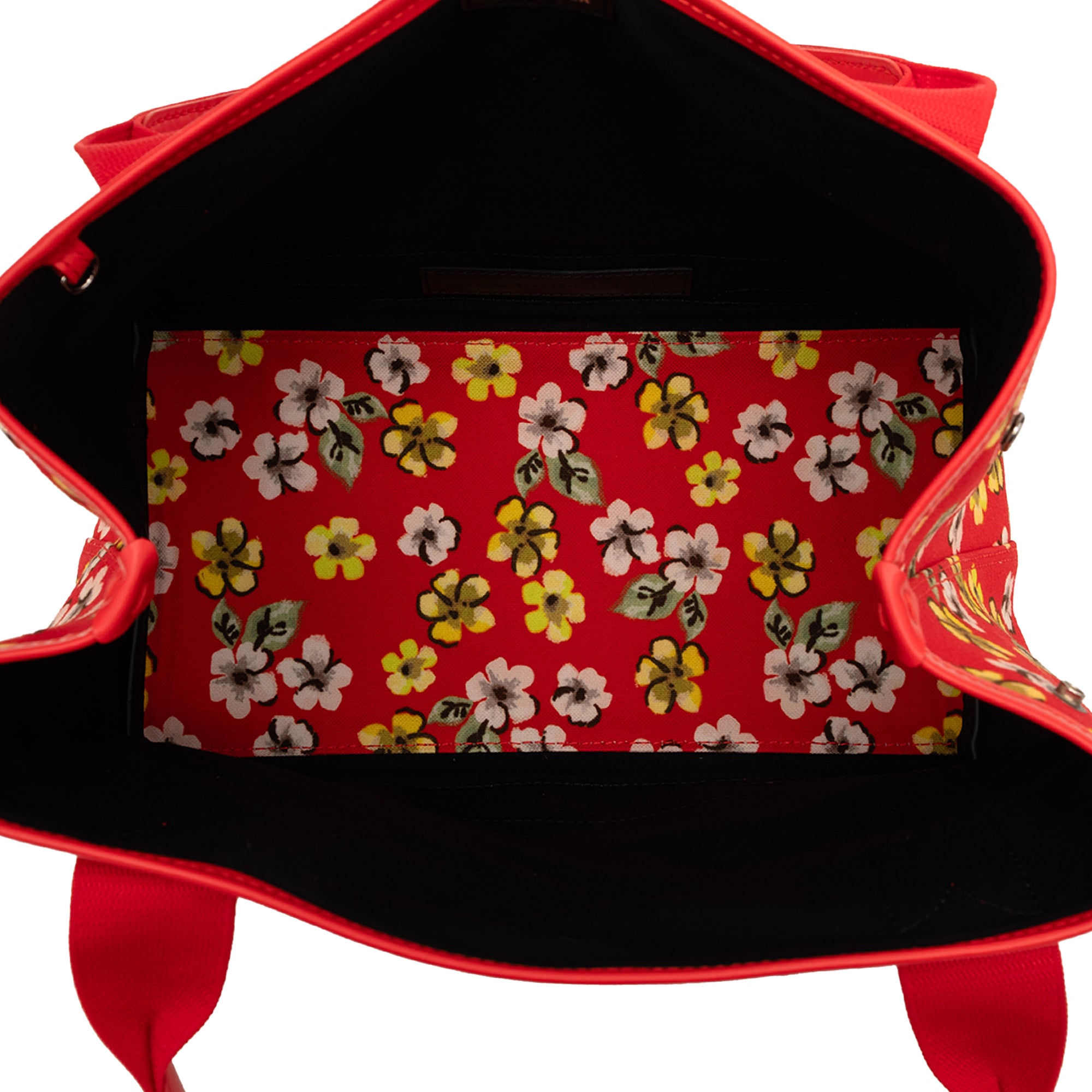 Canvas Floral Print Navy Cabas S Multi - Lab Luxury Resale