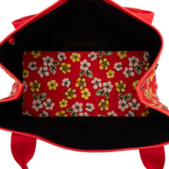 Canvas Floral Print Navy Cabas S Multi - Lab Luxury Resale
