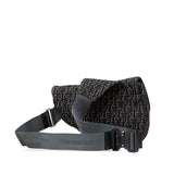 Oblique Canvas Saddle Crossbody Black - Lab Luxury Resale