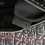 Oblique Canvas Saddle Crossbody Black - Lab Luxury Resale