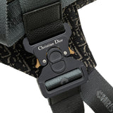 Oblique Canvas Saddle Crossbody Black - Lab Luxury Resale