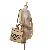 Fendi Medium Sunshine Raffia Tote