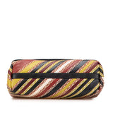 Small Leather Embroidered Stripe Olimpia Shoulder Bag Red - Lab Luxury Resale