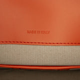 Large Leather Trunk Crossbody Orange - Lab Luxury Resale