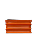 Large Leather Trunk Crossbody Orange - Lab Luxury Resale