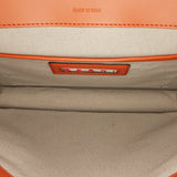 Large Leather Trunk Crossbody Orange - Lab Luxury Resale