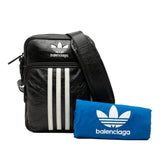 Adidas Small Lambskin Messenger Bag Black - Lab Luxury Resale