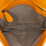 Nappa Intrecciato Flap Crossbody Orange - Lab Luxury Resale