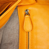 Nappa Intrecciato Flap Crossbody Orange - Lab Luxury Resale