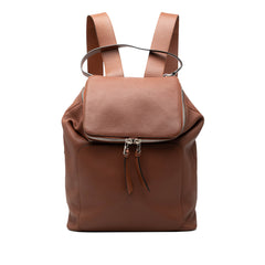 Large Leather Goya Backpack Brown - Lab Luxury Resale