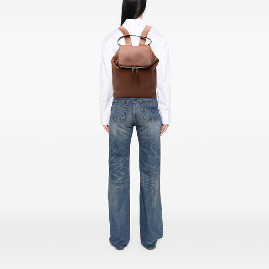 Large Leather Goya Backpack Brown - Lab Luxury Resale