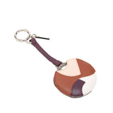 Silver Plated and Calfskin Compact Mirror Bag Charm Silver - Lab Luxury Resale