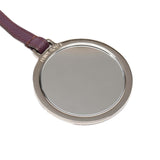 Silver Plated and Calfskin Compact Mirror Bag Charm Silver - Lab Luxury Resale