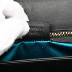 Medium Suede Web Ophidia Chain Crossbody Green - Lab Luxury Resale