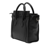 Nano Leather Luggage Tote Black - Lab Luxury Resale